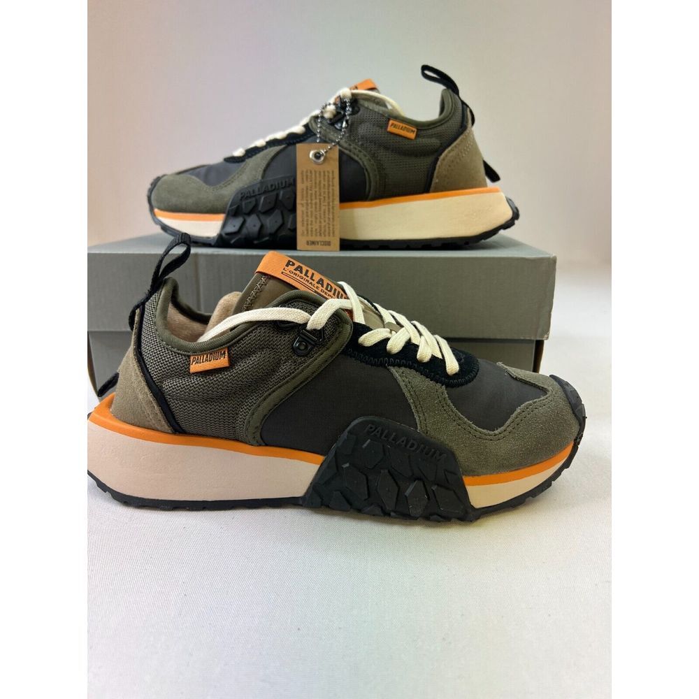 Palladium Men Troop Runner Sneaker Olive Night/Black Lace-Up Low Top Shoes Sz 5M
